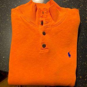 Polo Button Neck Sweatshirt